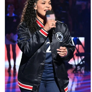 Jordin Sparks Los Angeles Clippers Game Varsity Jacket
