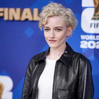 Julia Garner FIFA Final Game Black Leather Jacket For Men & Women