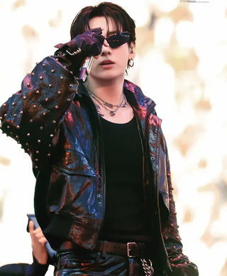 Jungkook Balenciaga Paris Tour Studded Jacket