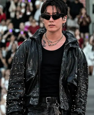 Jungkook Custom Balenciaga Arirang Paris Tour Studded Jacket
