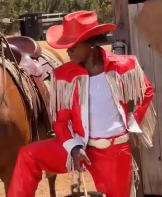 KFC Commercial IShowSpeed Red Fringe Jacket