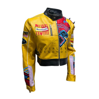 KPop Demon Hunter Yellow Leather Jacket