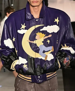 Kidsuper x Jeff Hamilton The Boy Who Jumped The Moon Purple Jacket