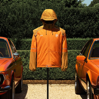 Kith BMW Orange Windbreaker hooded Jacket