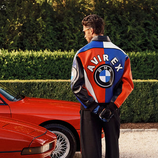 Kith for BMW Color Blocked Leather Jacket