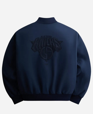 Kith x Giorgio Armani NY Knicks Blue Bomber Jacket