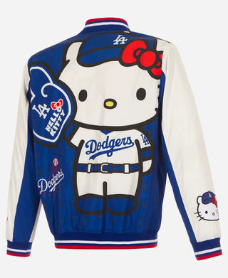 LA Dodgers 2026 Hello Kitty Royal Blue Varsity Jacket