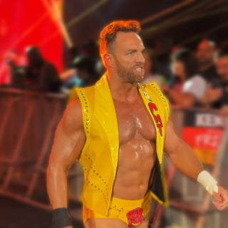 LA Knight MITB 2026 Yellow Leather Vest