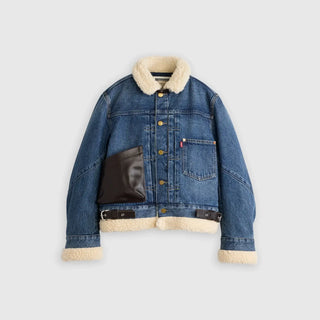 Levi’s x sacai Women's Sherpa Blue Jacket For Women