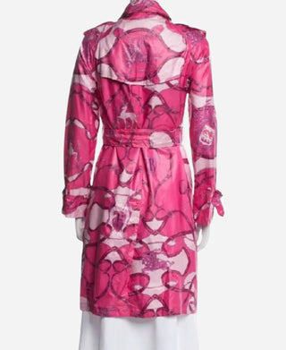 Lexi Minetree  Elle Pink Graphic Coat  2026 For Women