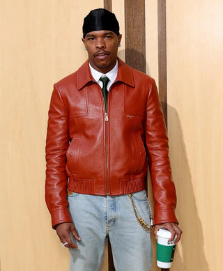 Lil Baby Louis Vuitton SS27 Leather Jacket