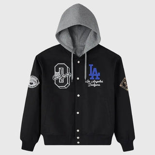 Los Angeles Dodgers OVO x MLB Black Bomber Jacket