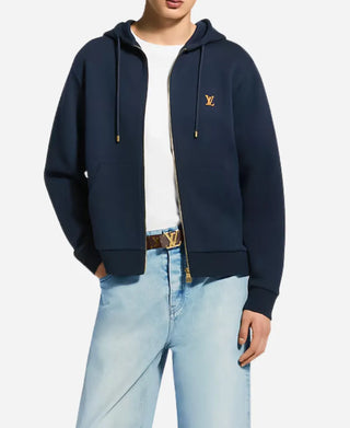 Louise Vuitton Blue Fleece Hoodie