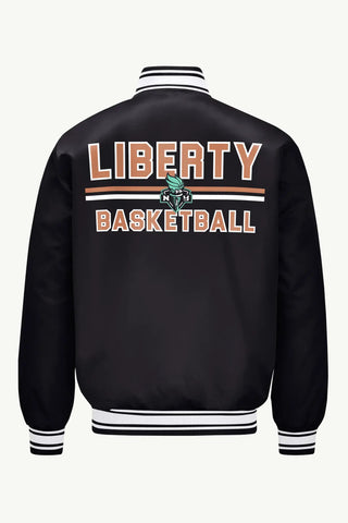WNBA New York Liberty satin Varsity Jacket