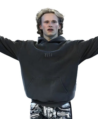 Ilia Malinin Fear Grey Hoodie