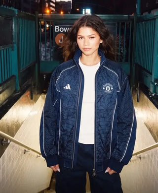 Manchester Spider-Man  United Track Blue Jacket