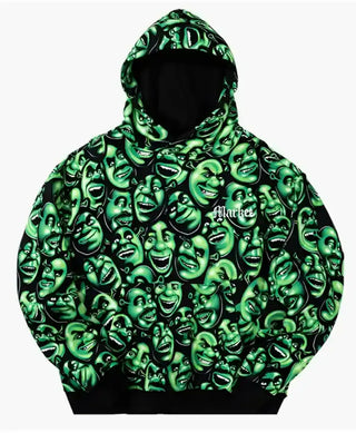 Market X Shrek Iconic Liquid  Skull Hoodie
