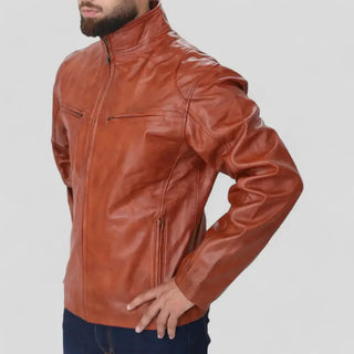 Men's Brown Leather Jacket – Genuine Style