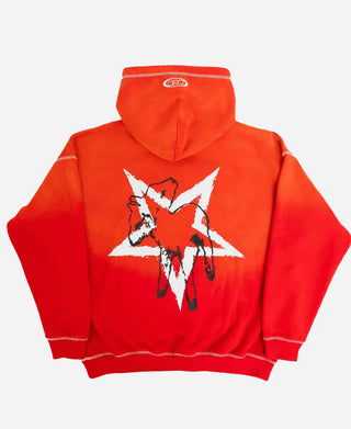 Menace Heavy Monster Company  Orange Hoodie for Men & Women