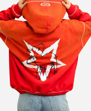 Menace  Monster  Company Heavy Orange Hoodie