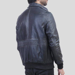 Mens black bomber jacket