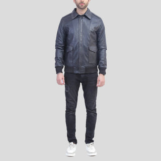 Mens Black bomber jacket