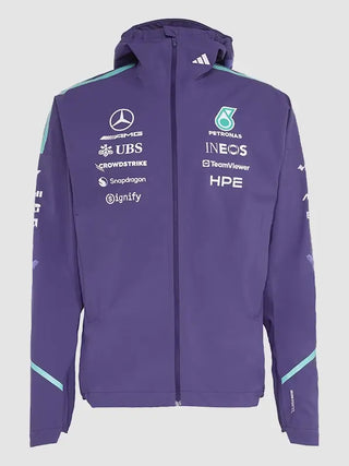 Mercedes AMG F1 Vanda Bloom Team Rain Purple Jacket

