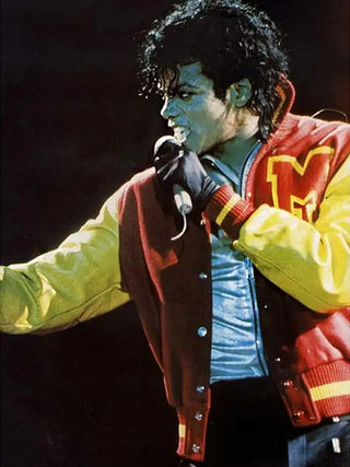 Michael Jackson Thriller M Logo Red & Yellow Jacket For Men & Women