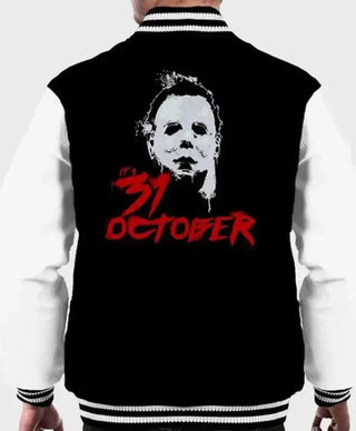 Michael Myers Halloween it’s 31 October Black Varsity Jacket