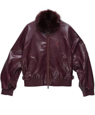 Mowalola × Jordan Leather Jacket For Men & Women