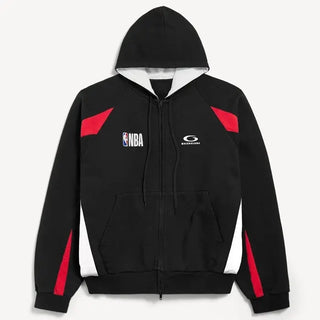 Balenciaga x NBA Oversized Zip-Up Hoodie