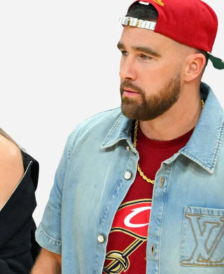 NBA Eastern Conference Finals 2026 Travis Kelce Denim Blue Jacket