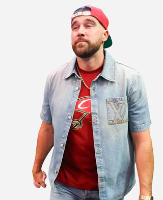 NBA Eastern Conference Finals 2026 Travis Kelce Denim Jacket