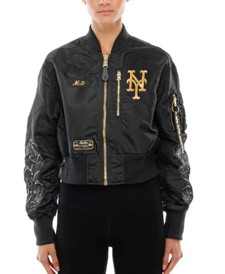 NY Alpha x New Era L-2B Cropped Bomber Jacket