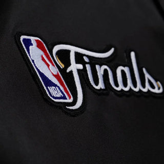 NY Knicks  2026 Champions Black Satin Snap-Tab Button Jacket