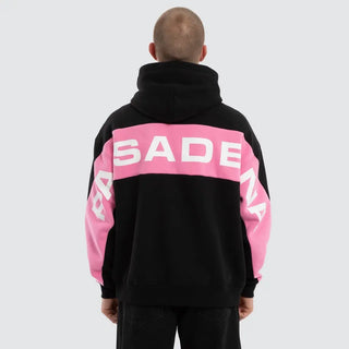 Nena and Zone Pasadena  Box Fit Pink and Black Hoodie