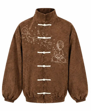 Neptun x Avatar Chinese Style Brown Jacket For Men & Women