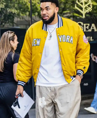 New York Knicks Karl-Anthony Towns Yellow Jacket