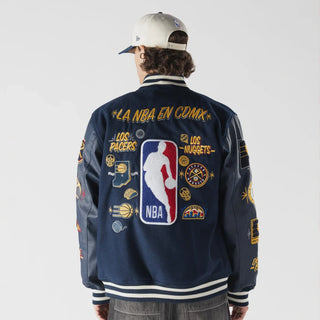 New Era NBA Mexico City Game Navy Varsity Jacket