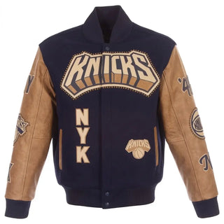 New York Knicks JH Design Varsity Jacket For Men & Women