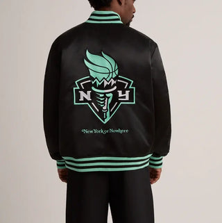 New York or Nowhere Liberty Twin black Varsity Jacket