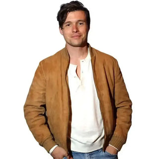 Nick Robinson Voicemails for Isabelle Suede Bomber Jacket
