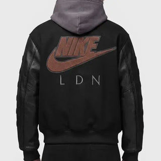 Nike x Jordan London Black Varsity Jacket For Men & Women