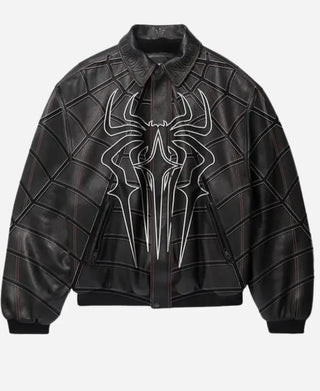 Nocta X&nbsp; Spider-Man 2026 Zendaya Black Leather Jacket For Sale