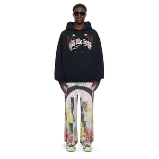 OFF WHITE  Double Eagle Swarovski Skate Hoodies