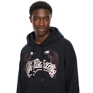 OFF WHITE  Eagle Double Skate Swarovski Black Hoodies