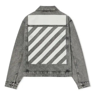 OFF WHITE L/AB Trucker Denim Grey Jacket