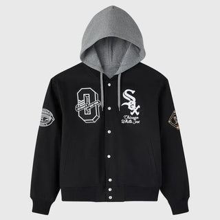 OVO Chicago White Sox Black Insulated Bomber Jacket