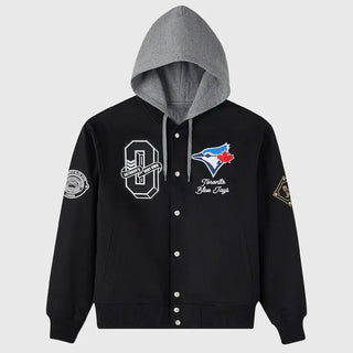 OVO x MLB  Toronto Blue Jays Black Bomber Jacket
