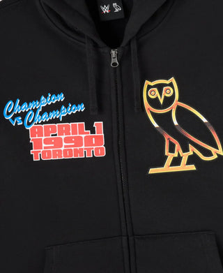 OVO x WWE Wrestlemania VI Black Zipper Hoodie